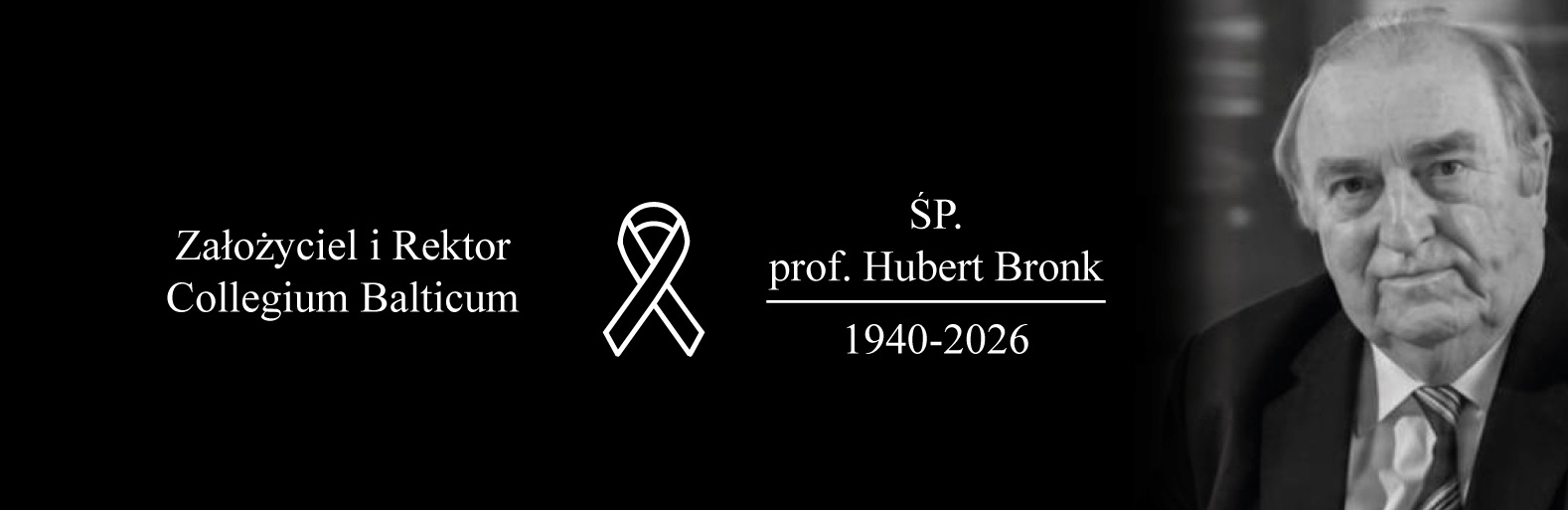 Zmarł prof. Hubert Bronk